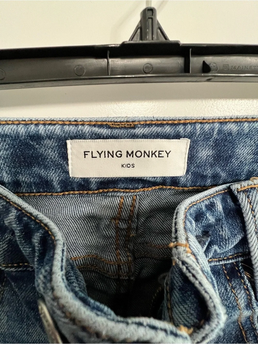 Flying Monkey Girls Light-Mid Wash Baggy Wide Leg Jeans